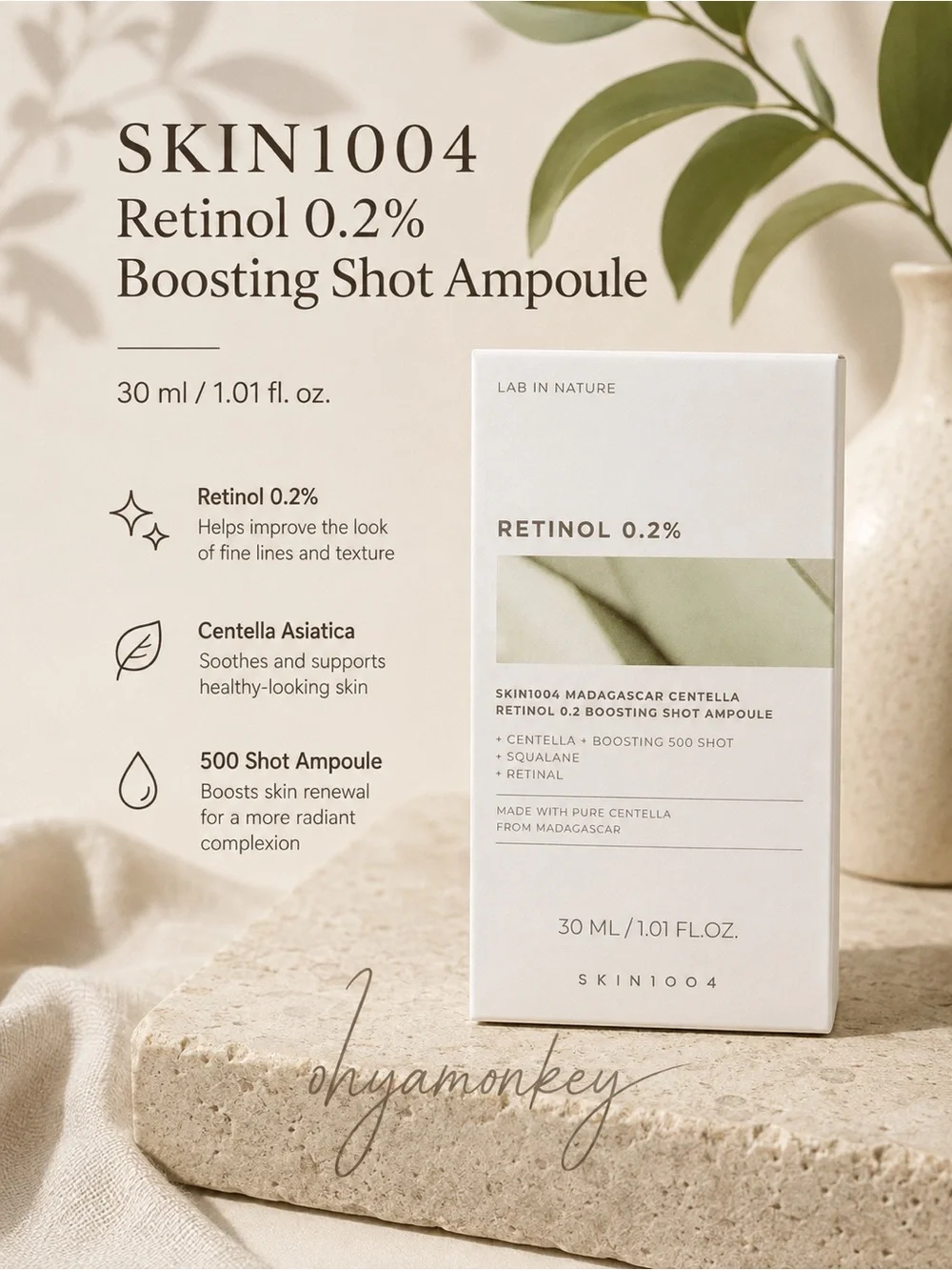 Skin1004 Retinol 0.2% Boosting Shot Ampoule $24 - A Firming Elasticity Ampoule